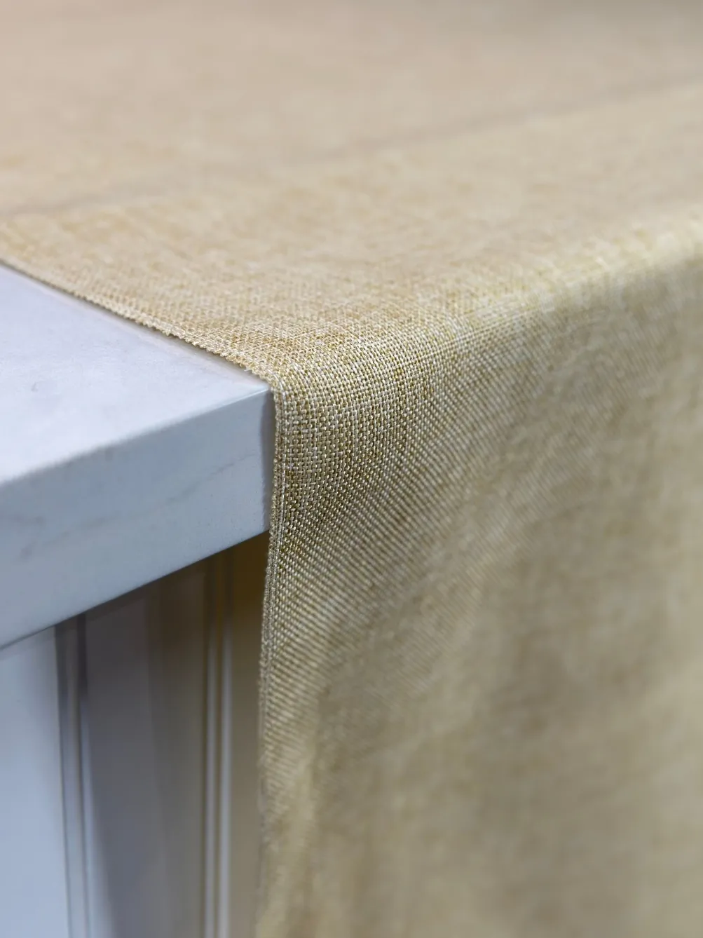 Imitation Burlap Table Linen in Natural