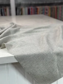Imitation Burlap Table Linen in Silver