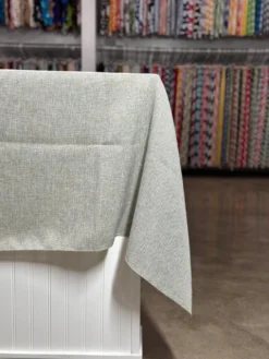 Imitation Burlap Table Linen in Silver