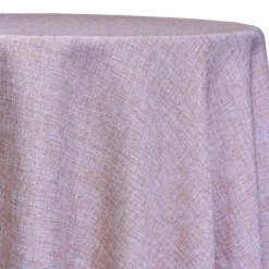 Imitation Burlap Table Linen in Blush