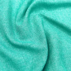 Imitation Burlap Table Linen in Teal Green