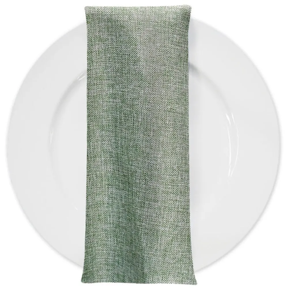 Imitation Burlap Table Napkin in Sage