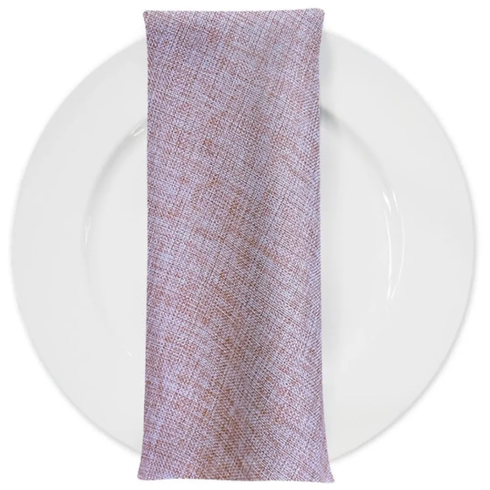 Imitation Burlap Table Napkin in Blush