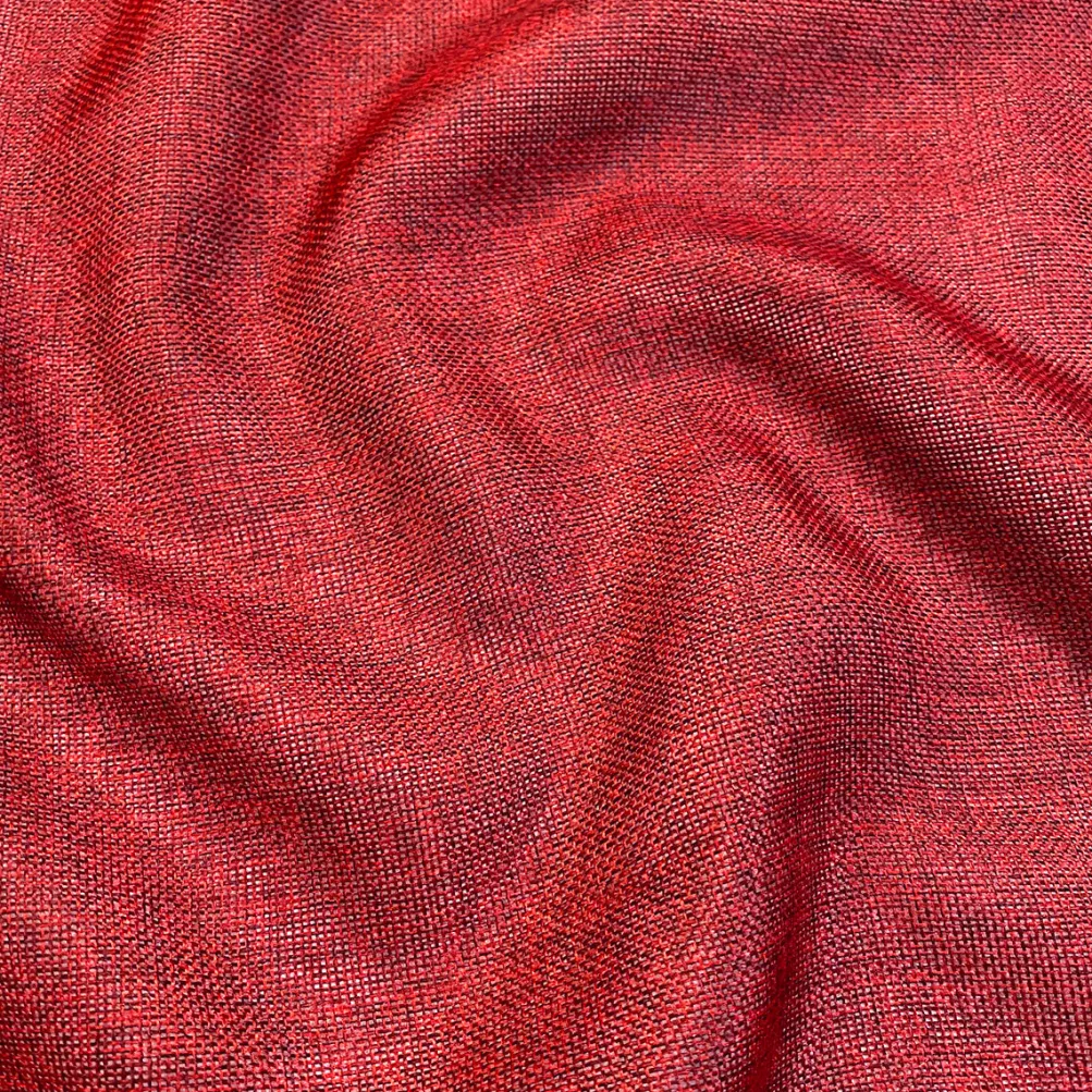 Imitation Burlap Table Napkin in Cranberry