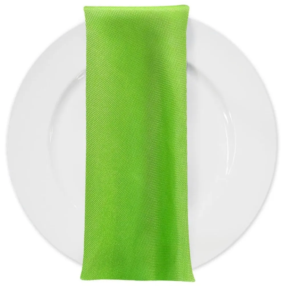 Imitation Burlap Table Napkin in Lime