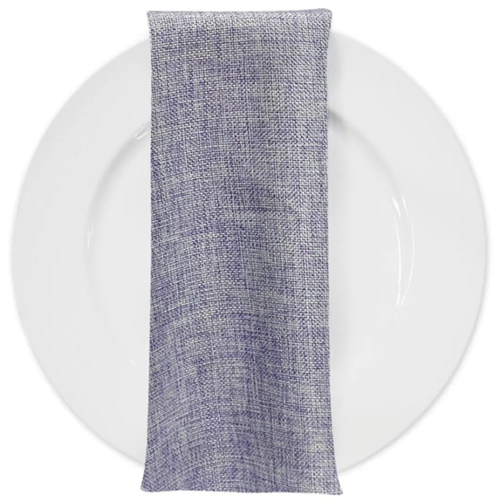 Imitation Burlap Table Napkin in Lavender