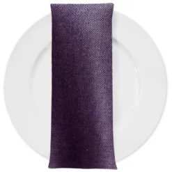 Imitation Burlap Table Napkin in Plum