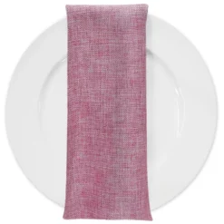 Imitation Burlap Table Napkin in Pink