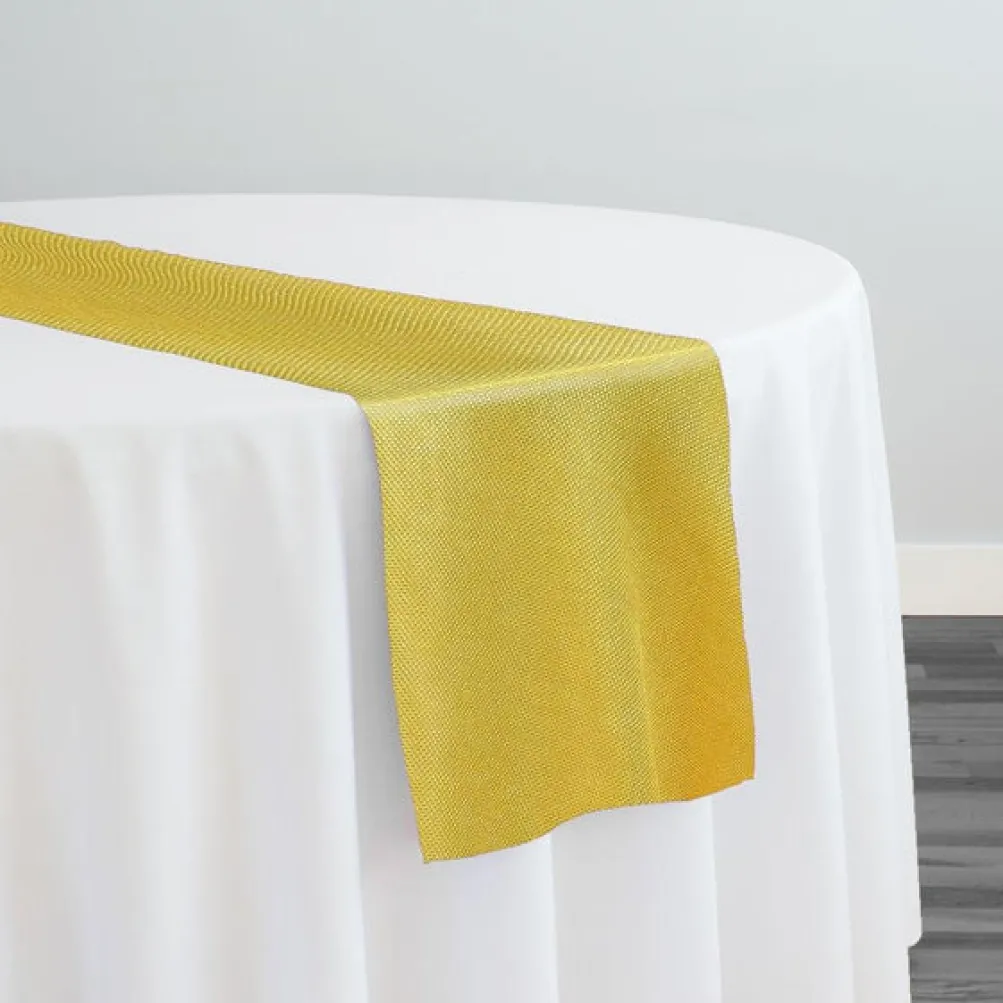Imitation Burlap Table Runner in Sorbet