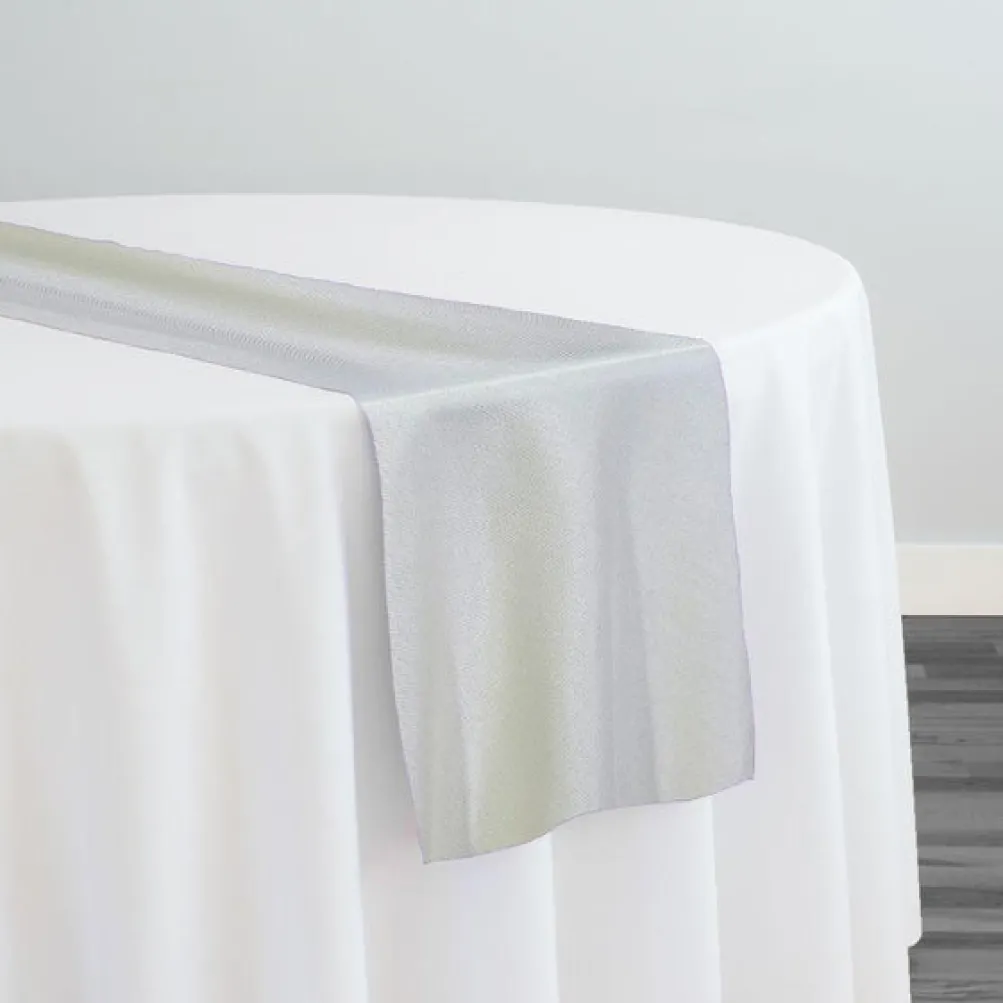 Imitation Burlap Table Runner in Ivory