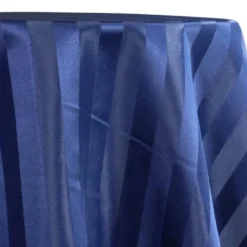 Imperial Stripe Table Linen in Navy