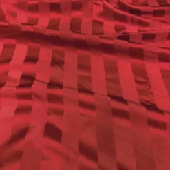 Imperial Stripe Table Linen in Red