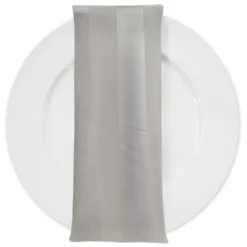 Imperial Stripe Table Napkin in Ivory