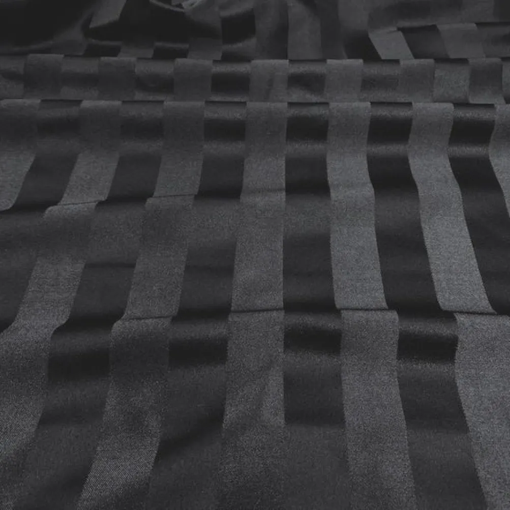 Imperial Stripe Table Runner in Black
