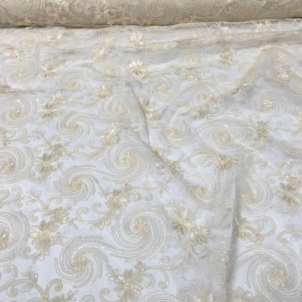 Jasmine Lace Table Linen in Ivory