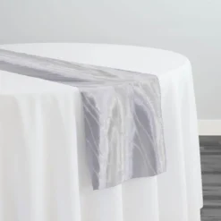 Karawave Jacquard (Reversible) Table Runner in White