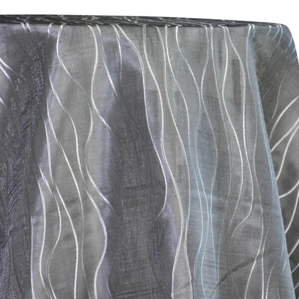 Karawave Jacquard (Reversible) Table Linen in Silver