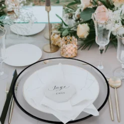 Klasik - Glass Charger Plate in Black (Item # 0241)