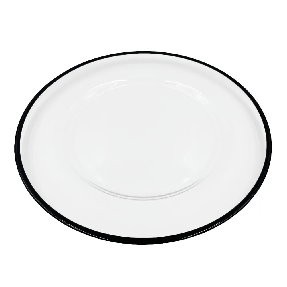 Klasik - Glass Charger Plate in Black (Item # 0241)