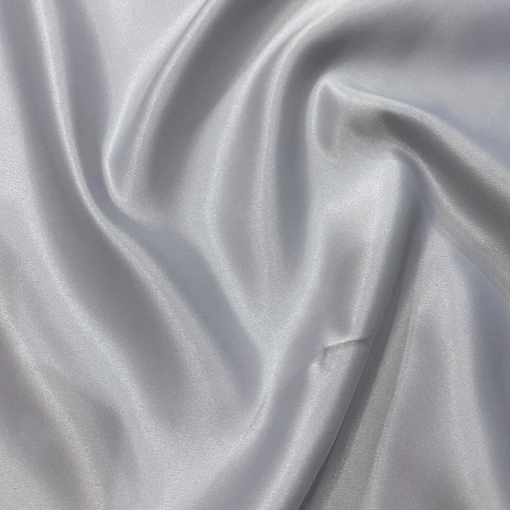 Lamour (Dull) Satin Table Linen in Silver 1302