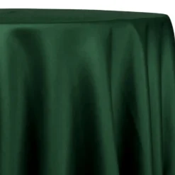 Lamour (Dull) Satin Table Linen in Hunter Green 1237