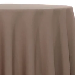 Lamour (Dull) Satin Table Linen in Taupe 1188