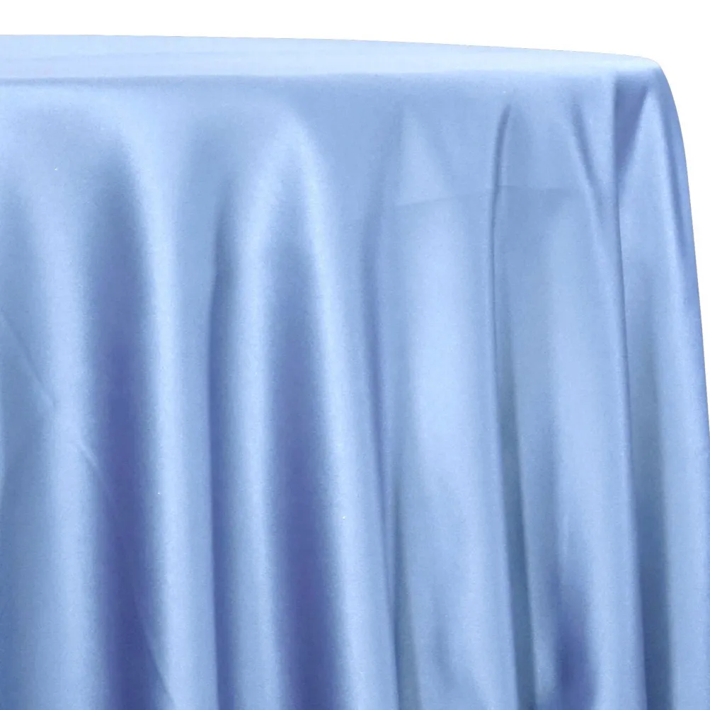 Lamour (Dull) Satin Table Linen in Blue 1119