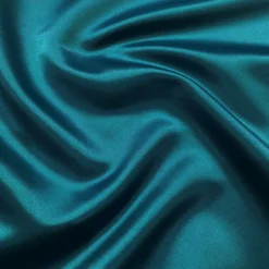 Lamour (Dull) Satin Table Linen in Peacock 6777