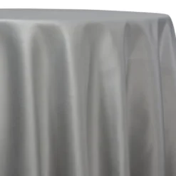 Lamour (Dull) Satin Table Linen in Silver 1301