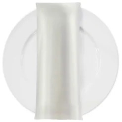 Lamour (Dull) Satin Table Napkin in Off White 1105