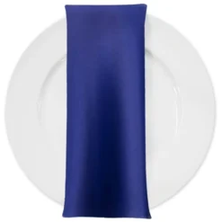 Lamour (Dull) Satin Table Napkin in Royal 1147
