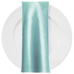 Lamour (Dull) Satin Table Napkin in Turquoise 1140