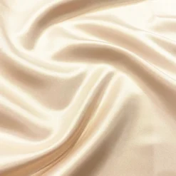 Lamour (Dull) Satin Table Runner in LT Champagne 1441