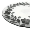 Laurel - Glass Charger Plate in Black (Item # 0424)