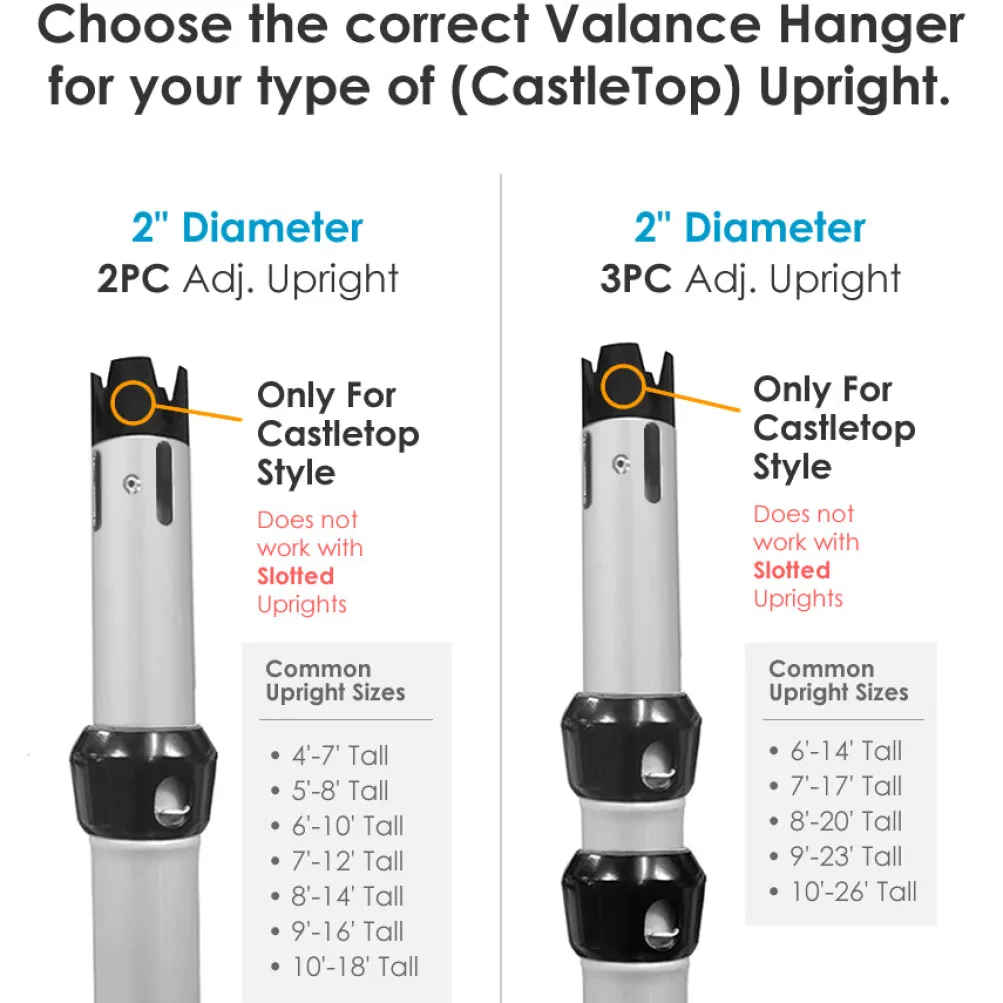 3-Layer Valance Hanger (for CastleTop® uprights)