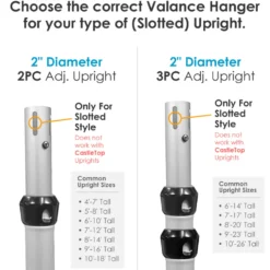 3-Layer Valance Hanger (for slotted uprights)