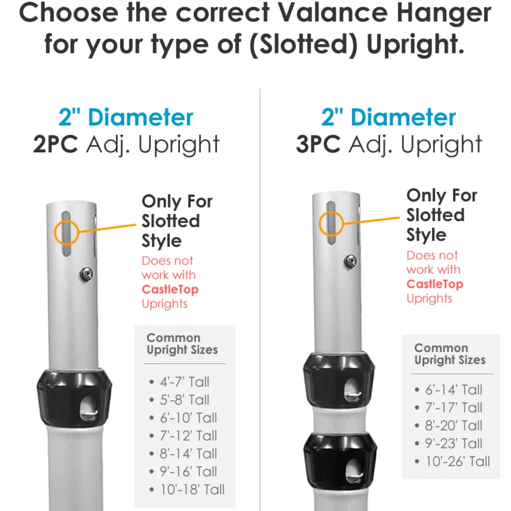 3-Layer Valance Hanger (for slotted uprights)