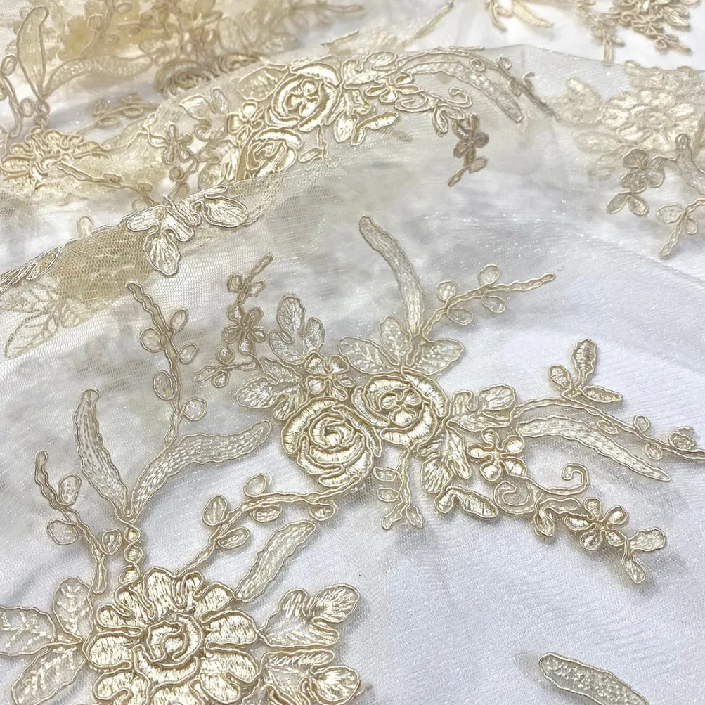 Laylani Lace Table Linen in Ivory