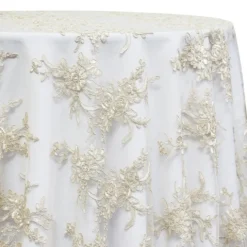Laylani Lace Table Linen in Ivory