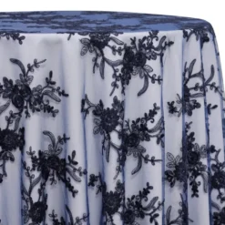 Laylani Lace Table Linen in Navy