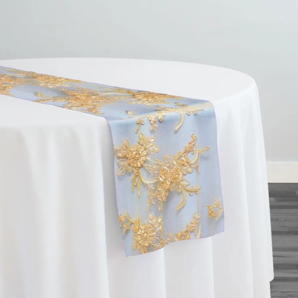 Laylani Lace Table Runner in Gold