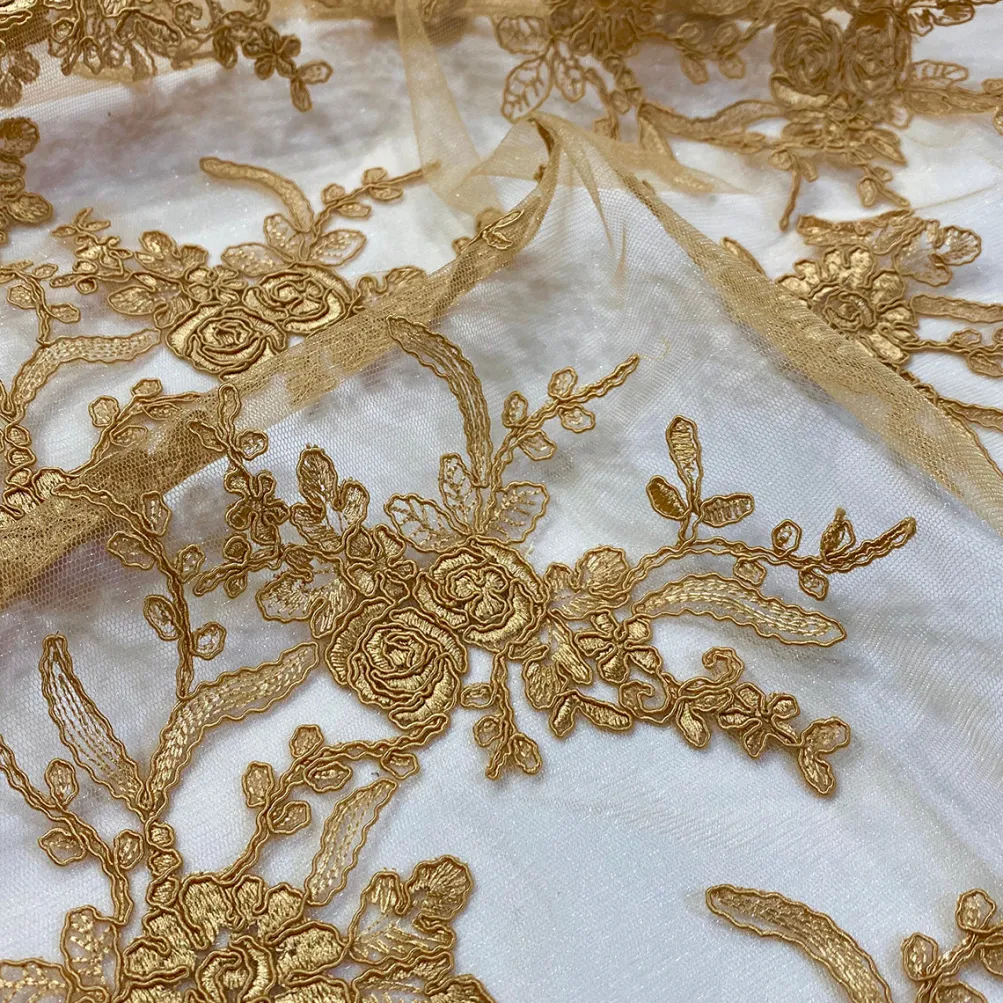 Laylani Lace Table Runner in Gold
