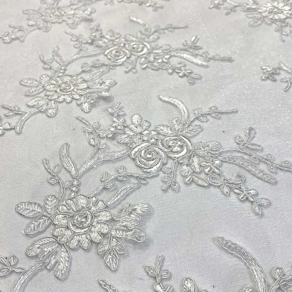 Laylani Lace (w/ Poly Lining) Table Napkin in White