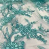 Laylani Lace (w/ Poly Lining) Table Napkin in Teal Green