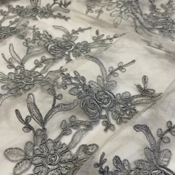 Laylani Lace (w/ Poly Lining) Table Napkin in Silver