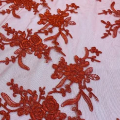 Laylani Lace (w/ Poly Lining) Table Napkin in Red