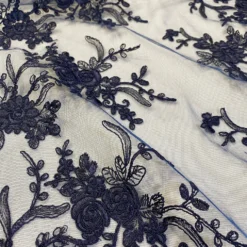 Laylani Lace (w/ Poly Lining) Table Napkin in Navy