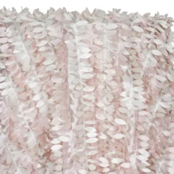 Leaf Hanging Taffeta Table Linen in Blush Mix
