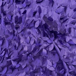 Leaf Hanging Taffeta Table Runner in Purple