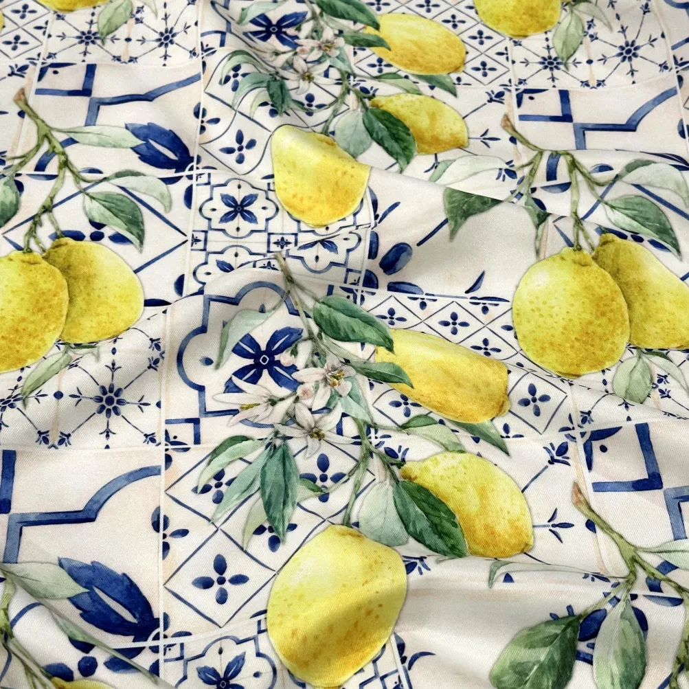 Lemon Cantina (Poly Print) Table Runner
